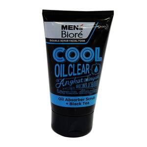 Biore Mens Facial Foam Cool Oil Clear 100ml