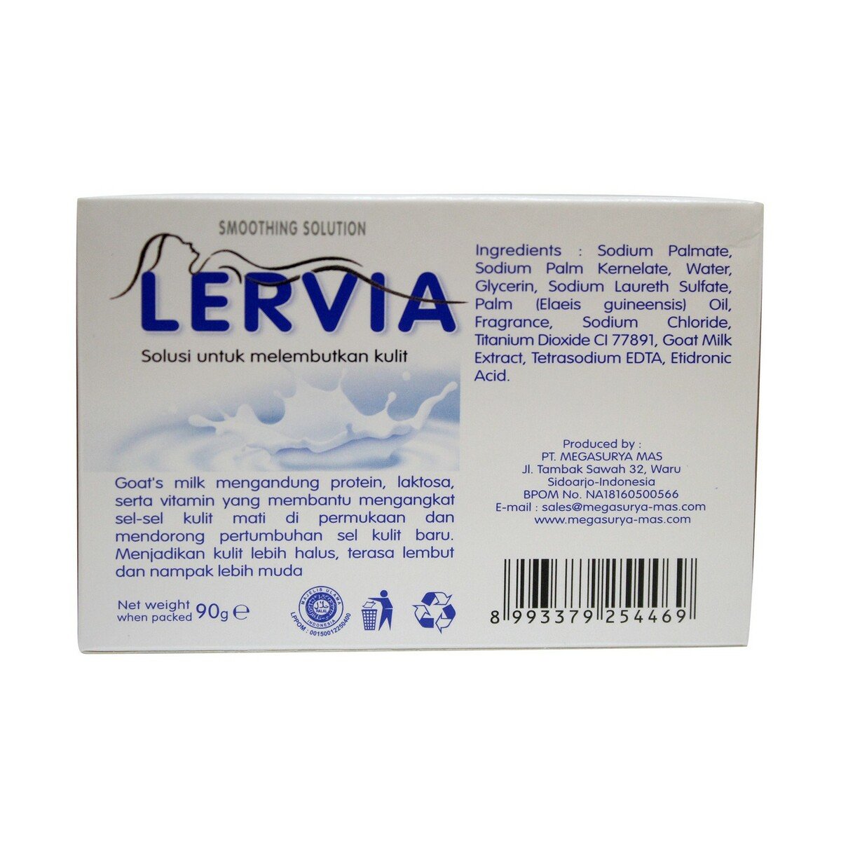 Lervia Milk Soap 90g