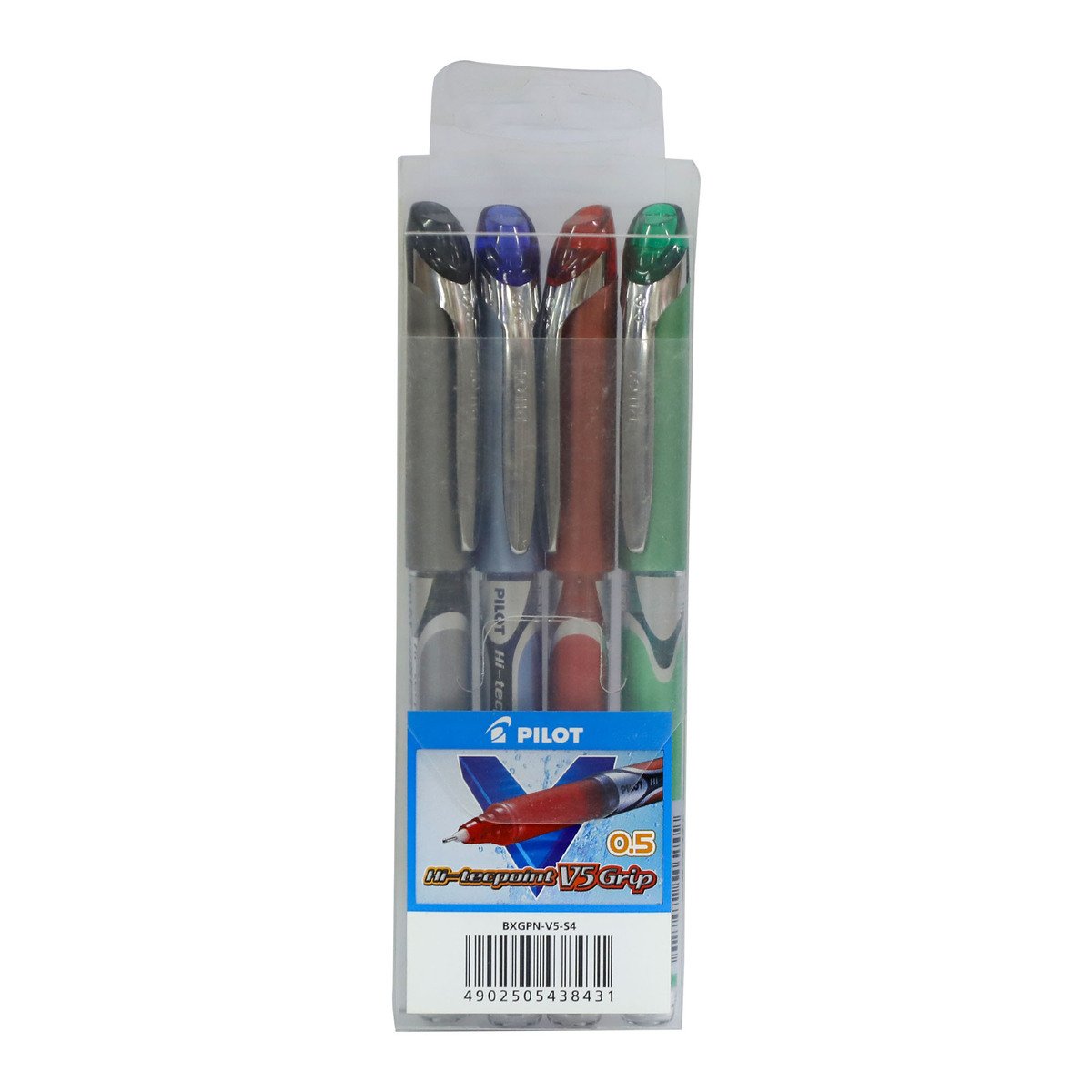 بايلوت أقلام حبر جافة 0.5 ملم هاي-تيكبوينت BXGPNVS4 4 قطع