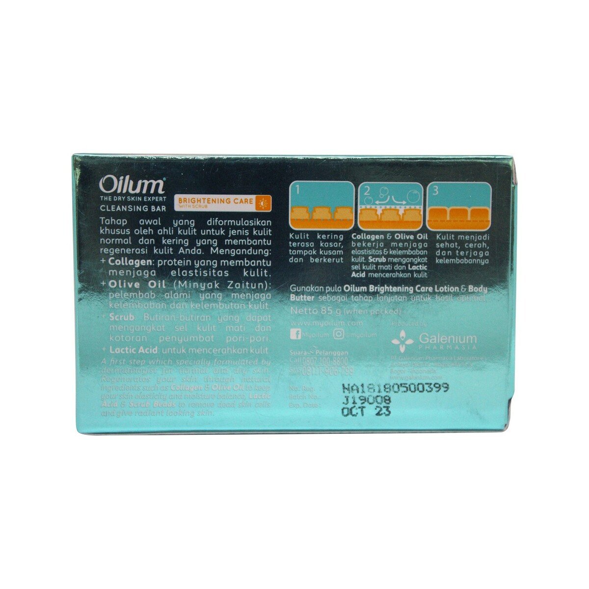Oilum Bar Soap Bright Scrub 85g