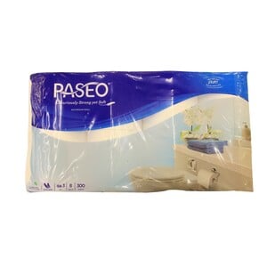 Paseo Tissue Toilet Core Non Embose 8 Roll 300s
