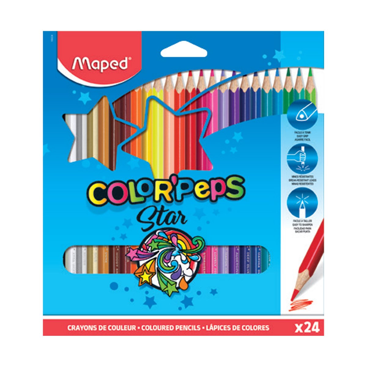 Maped Color'Peps Star Colour Pencils 24pcs