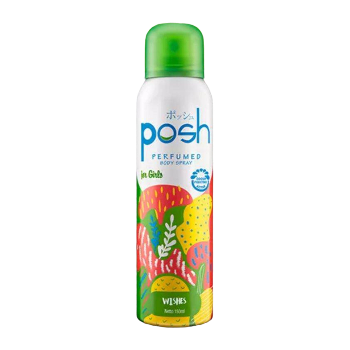 Posh Body Spray Wishes Hijau 150gr