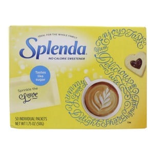 Splenda No  Calorie Sweetener Packets 50's