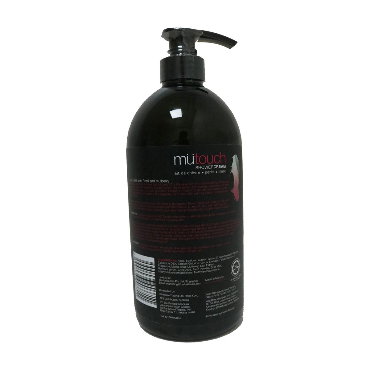 Mutouch Shower Cream Pearl & Mulberry Bottle 1000ml