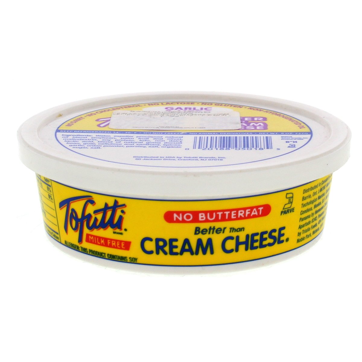 Tofutti Artificial Cream Cheese Garlic And Herbs 227 g