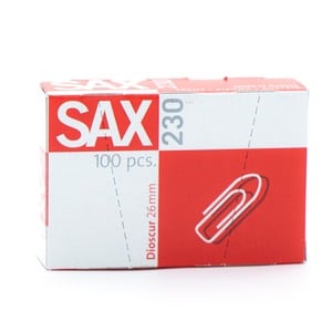 Sax Paper Clip 230 26mm 100's