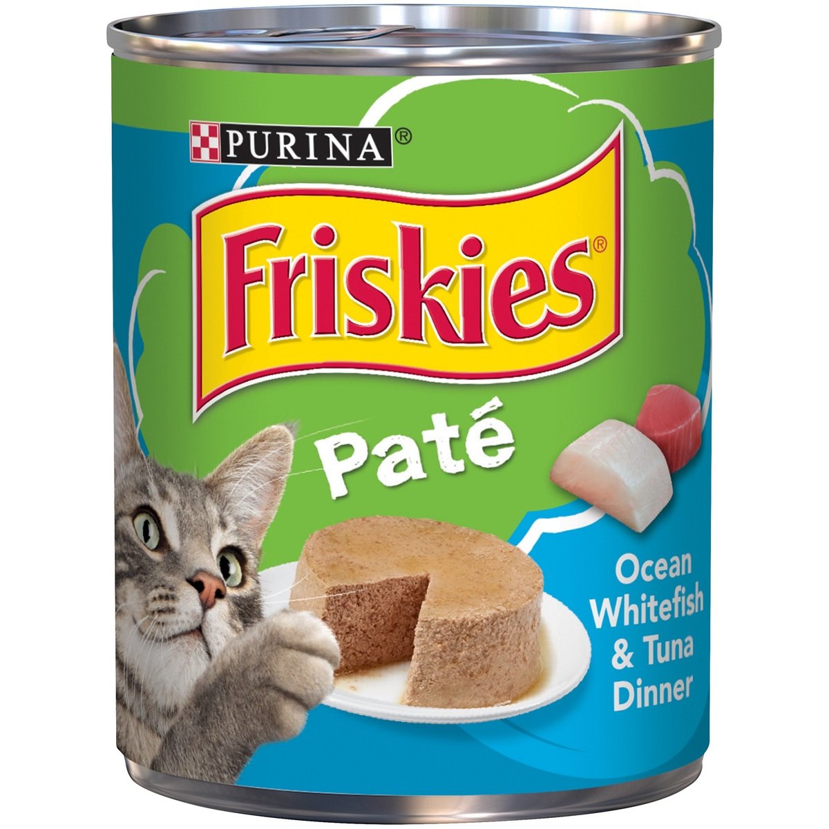 Purina Friskies Pate Ocean White Fish Wet Can Cat Food 368 g