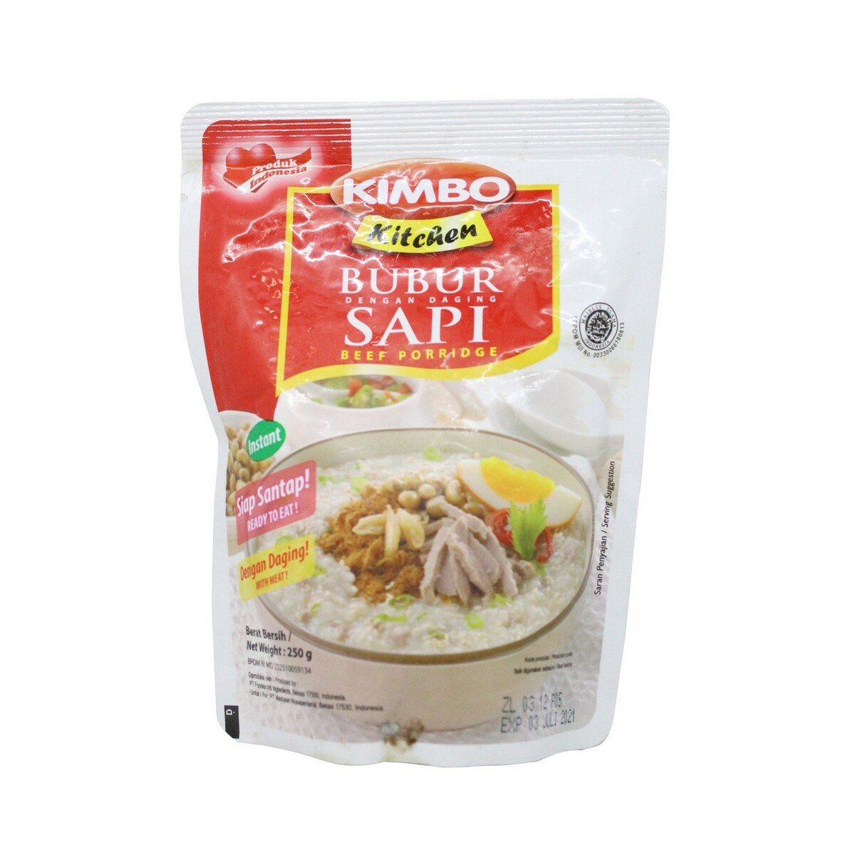 Kimbo Kitchen Bubur Sapi 250g