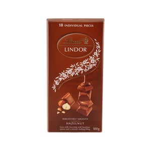 Lindt Lindor Milk Chocolate With Hazelnut 100 g