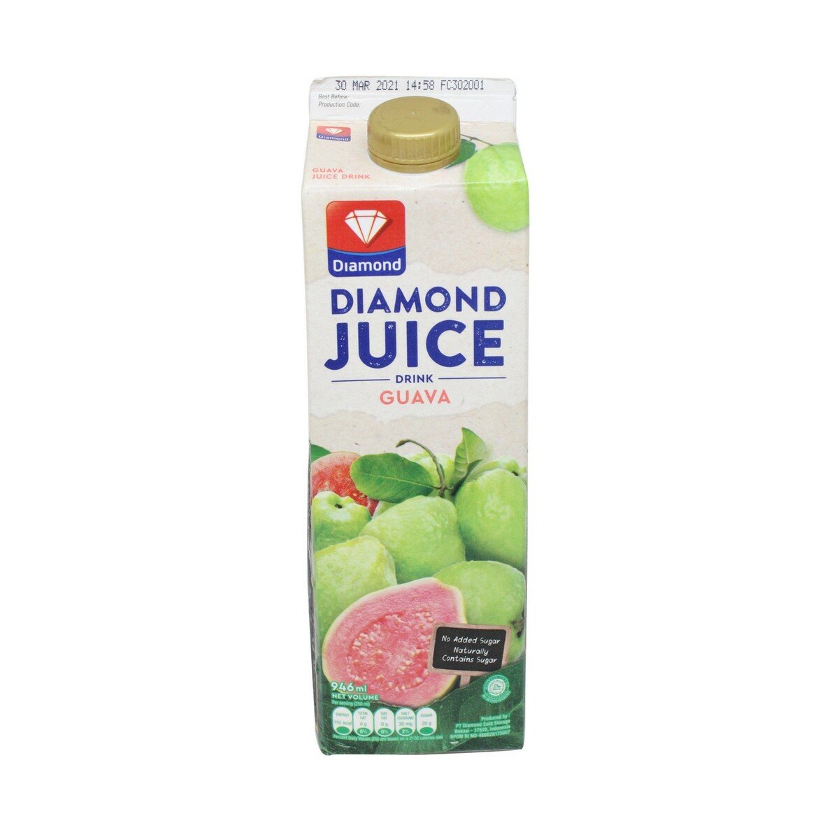 Diamond Juice Guava Unsweetened 1000ml