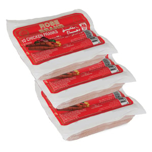 اشتري قم بشراء روز نقانق دجاج 3 × 400 جم Online at Best Price من الموقع - من لولو هايبر ماركت Frozen Sausages في الامارات