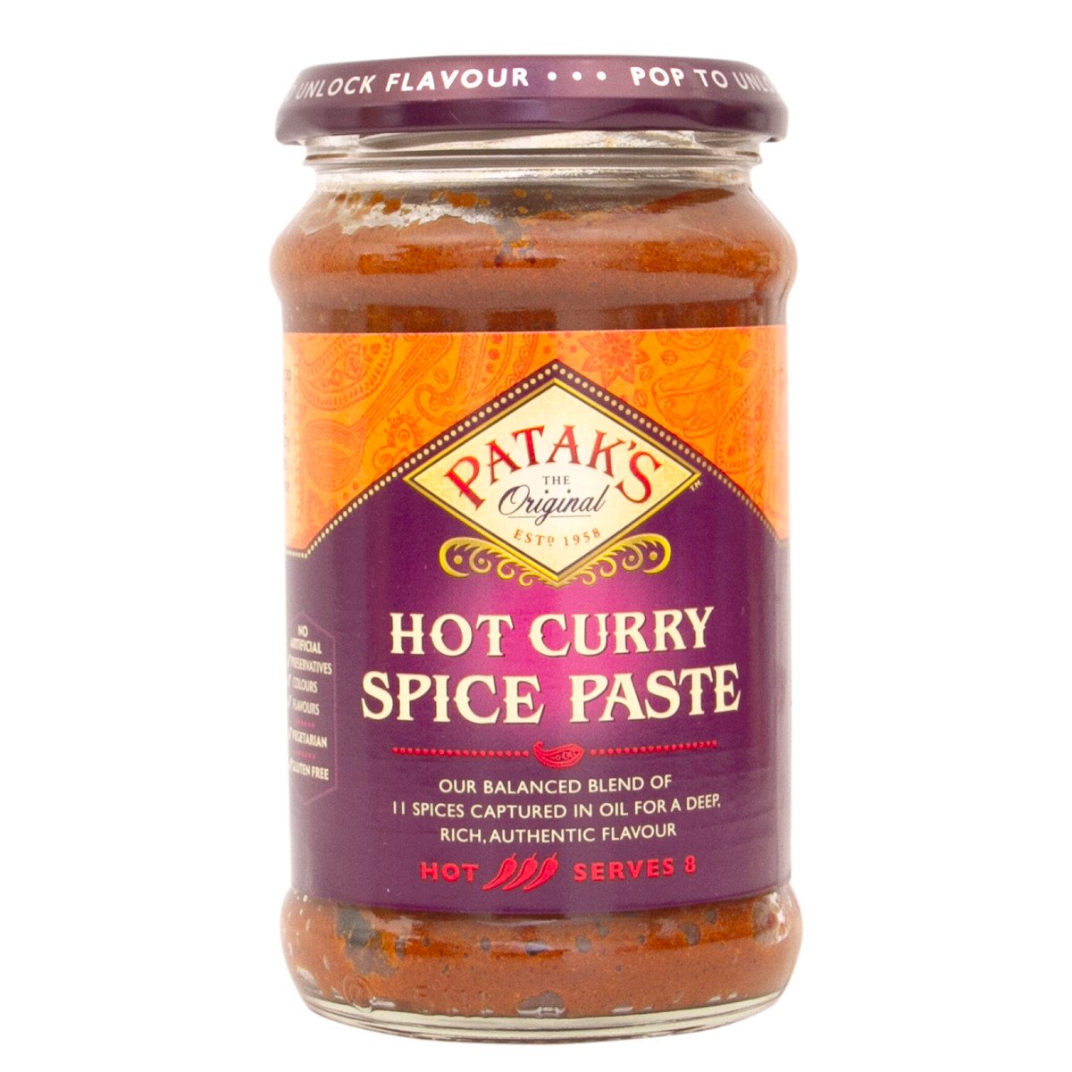 Patak's Hot Curry Spice Paste 283 g