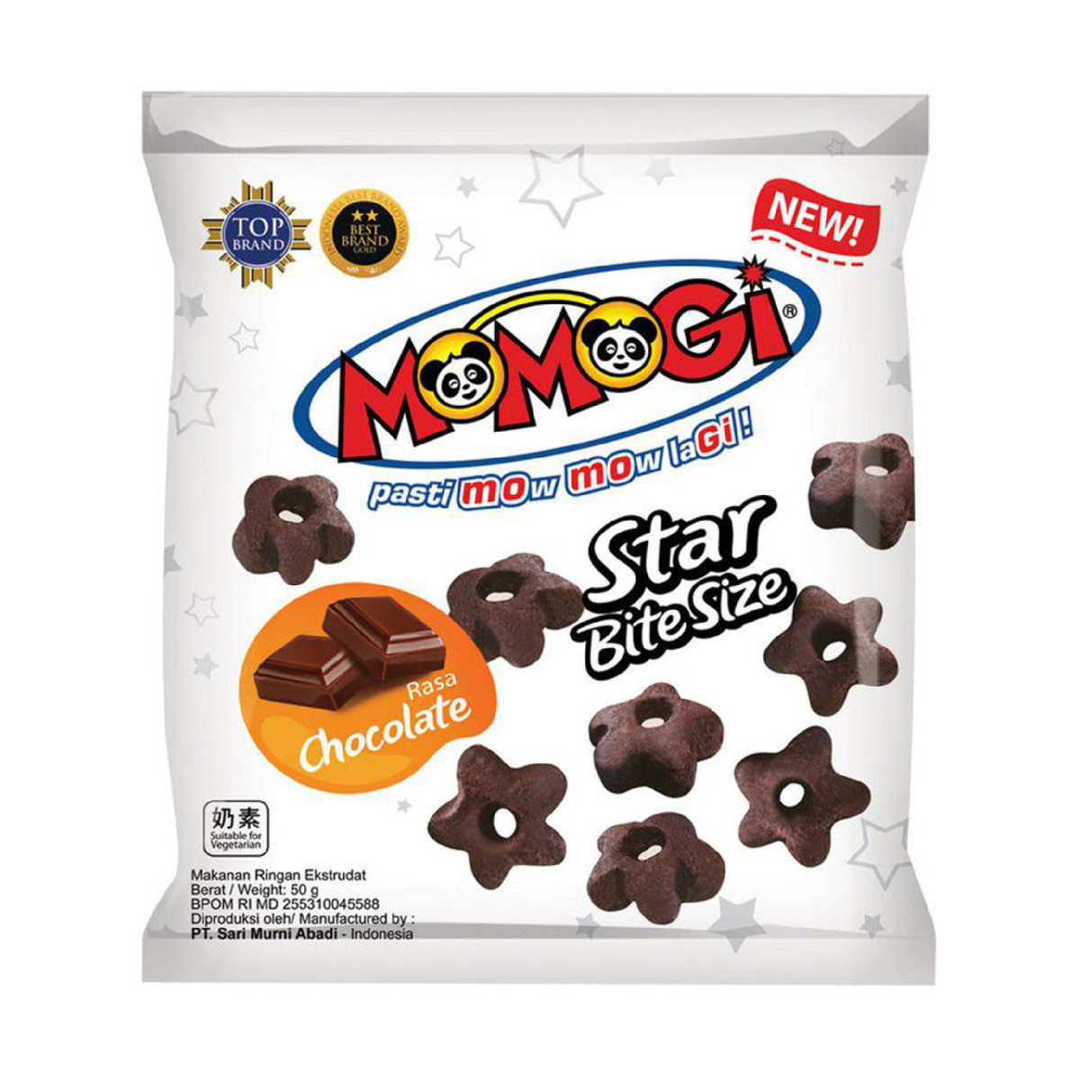 Momogi Star Bite Sz Choco 50g