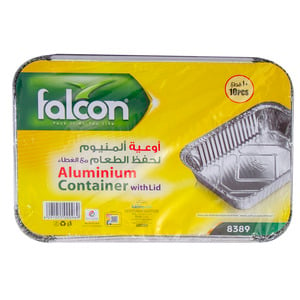 Falcon Aluminium Container With Lid 8389 10pcs