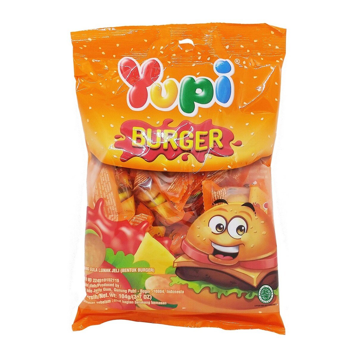 Yupi Mini Burger Bag 108g
