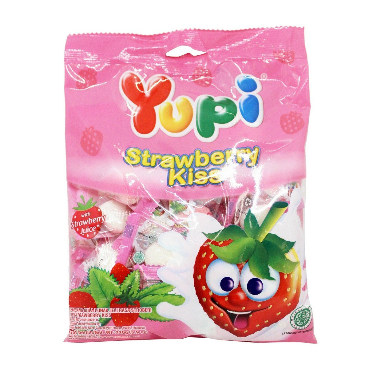 Yupi Strawberry Kiss Bag 110g