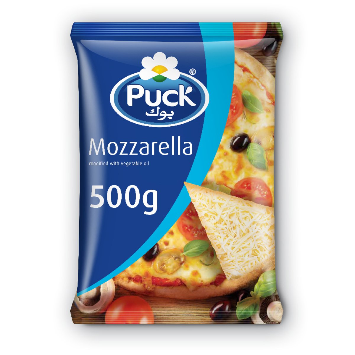 Puck Shredded Mozzarella Cheese 500g