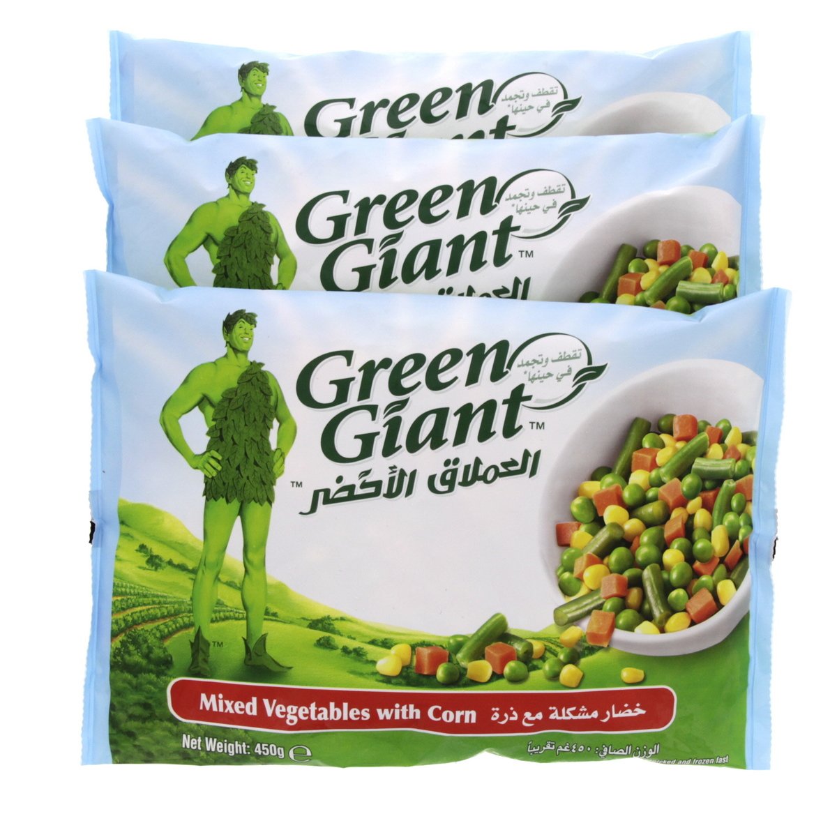 العملاق الأخضر خضار مشكلة مع الذرة 450 جم × 3 قطع