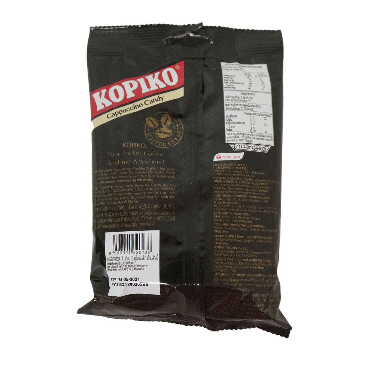 Kopiko Coffee Shot Cappucino 50 x 150g