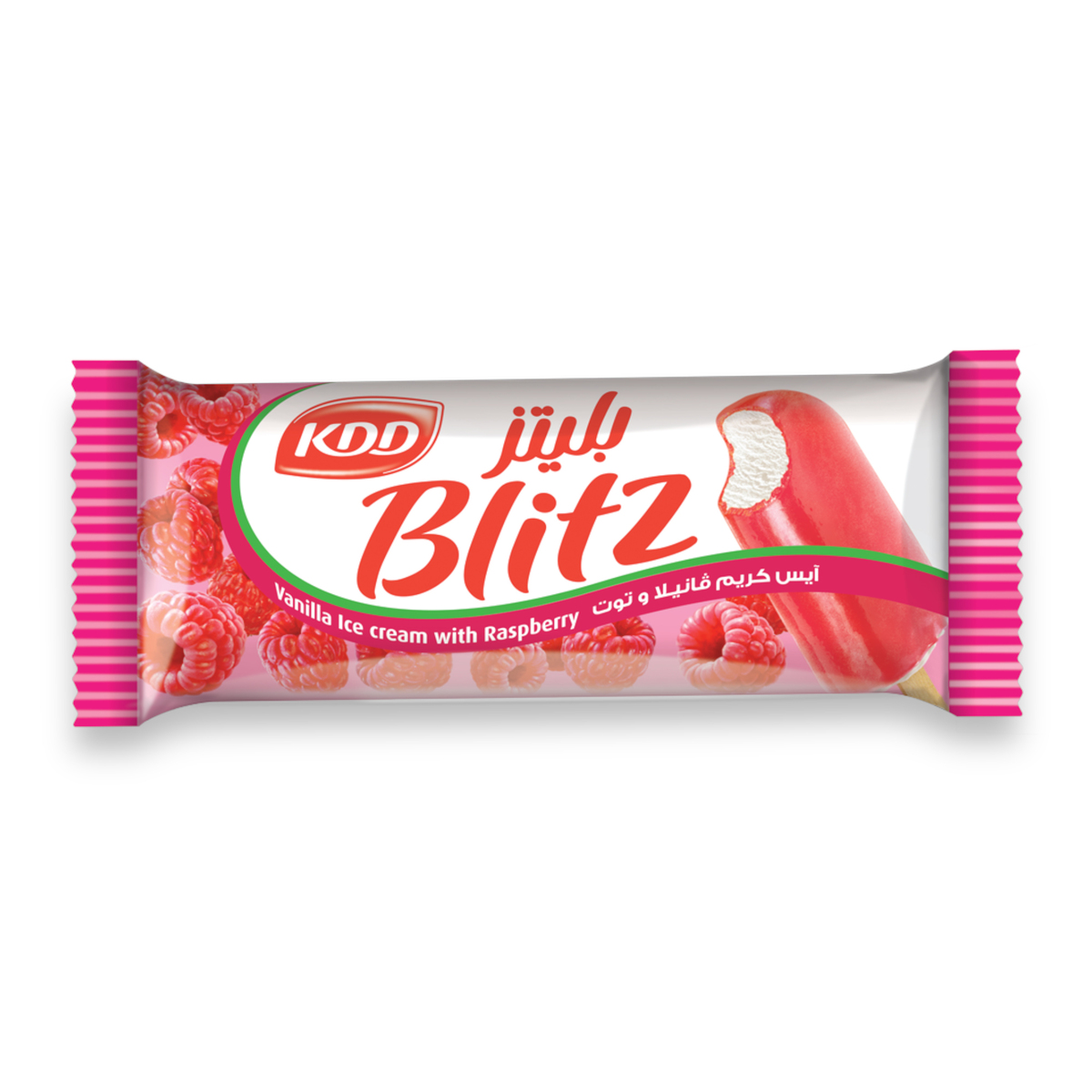 KDD Blitz Vanilla Ice Cream With Raspberry 6 x 62ml
