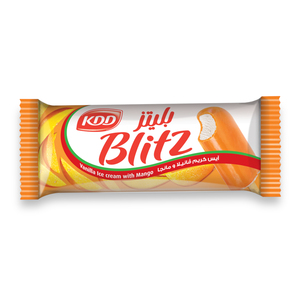 اشتري قم بشراء KDD Blitz Vanilla Ice Cream With Mango 62ml Online at Best Price من الموقع - من لولو هايبر ماركت Ice Cream Impulse في الكويت