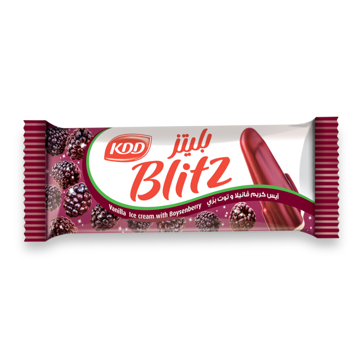 KDD Blitz Vanilla Ice Cream With Boysenberry 6 x 62ml