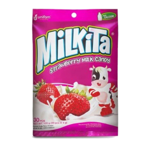 Milkita Permen Stroberi Premium 30pcs
