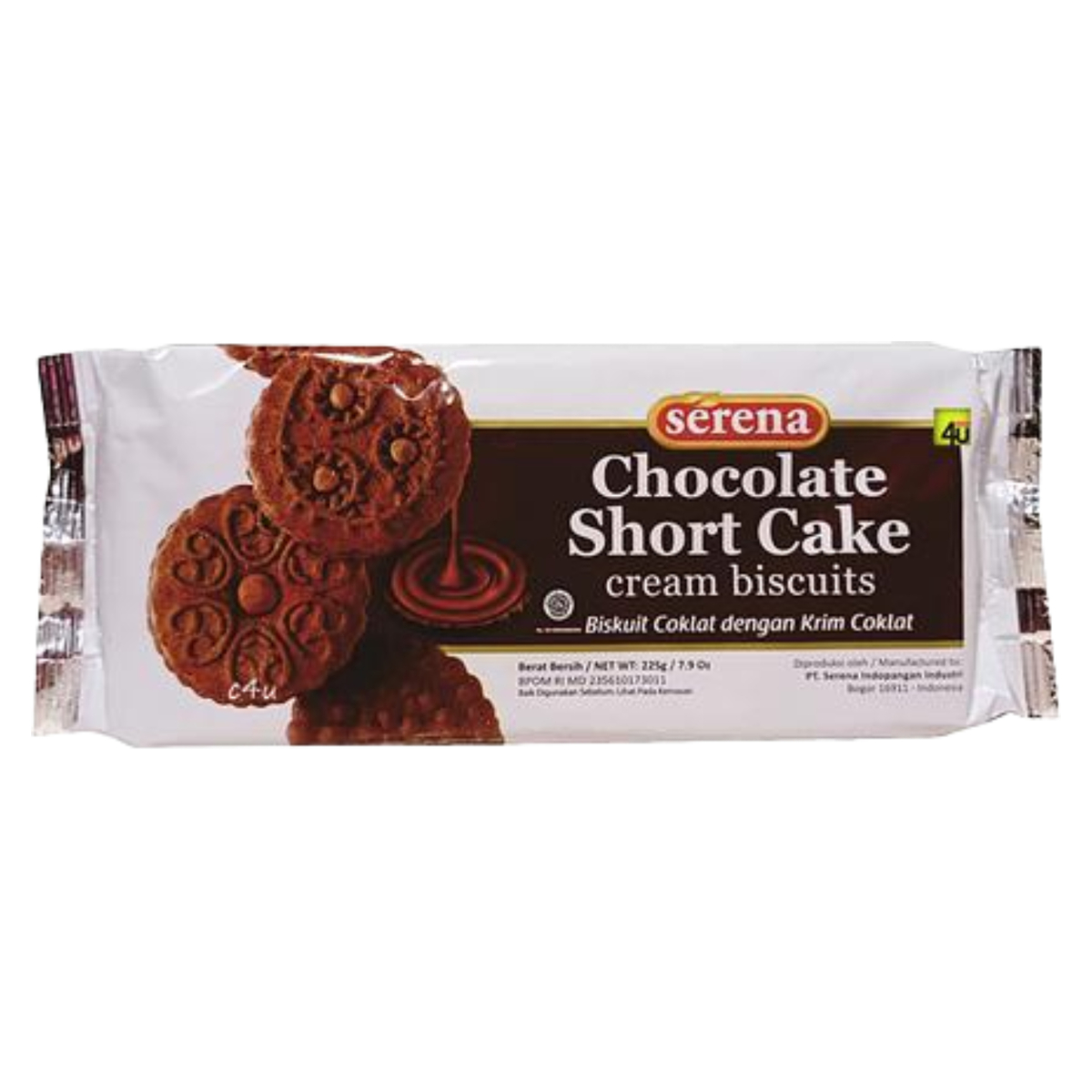 Serena Choco Short Cake Cream Biscuit 225g