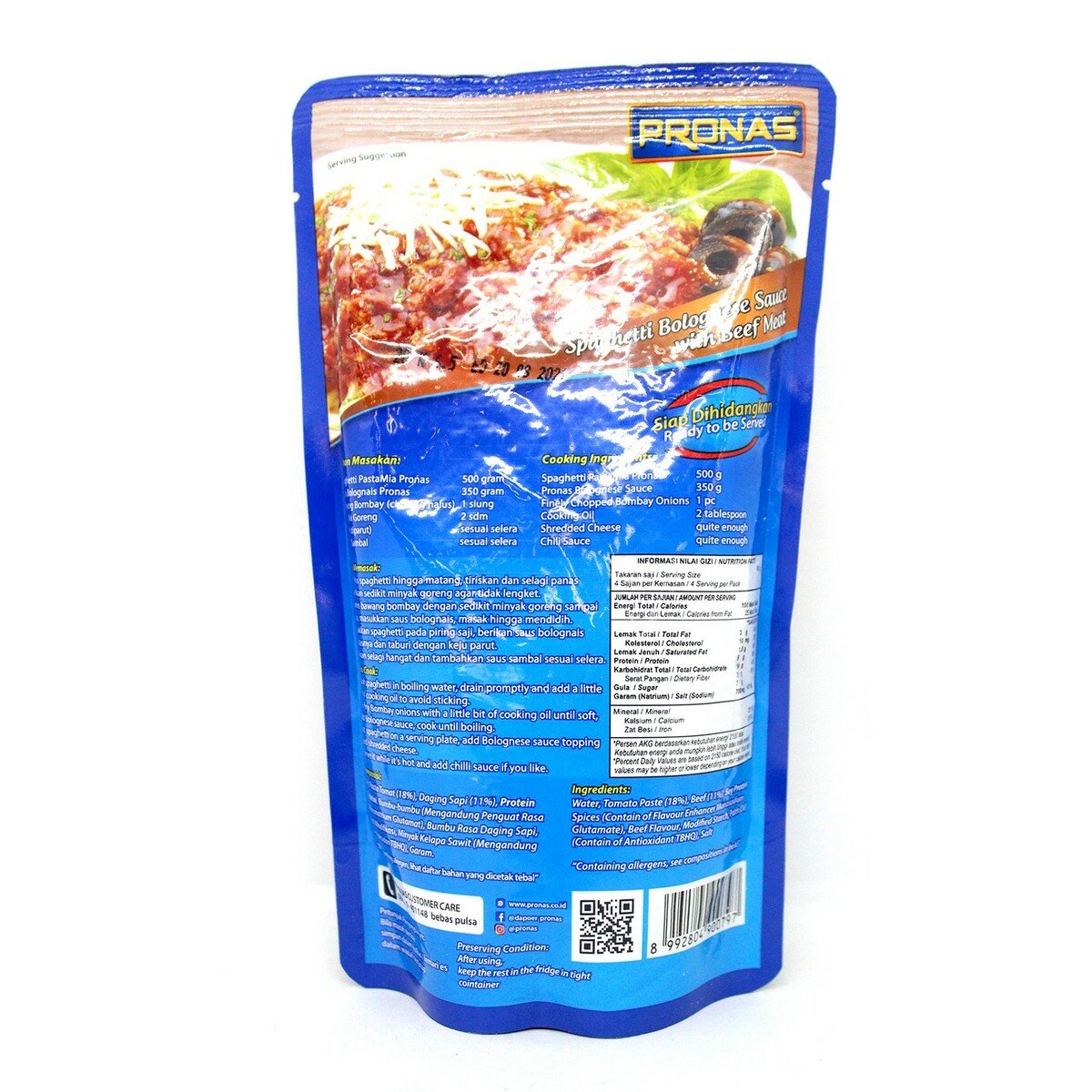 Pronas Spaghetti Bolognese Sauce 350g