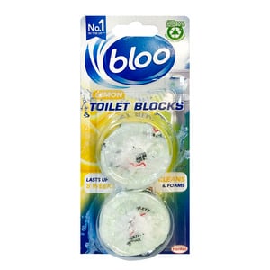 Bloo Toilet Blocks Clear Water 2 x 38g