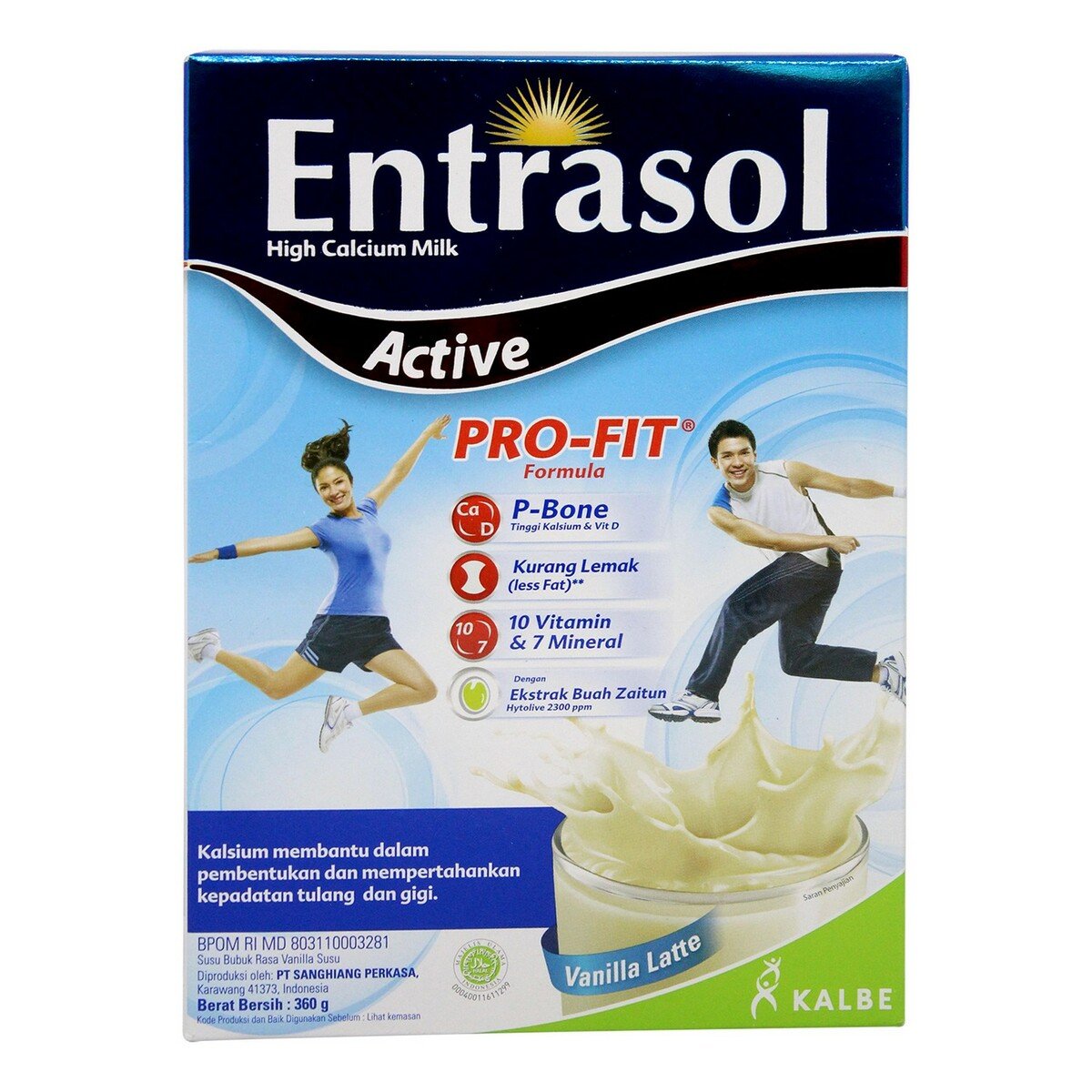 Entrasol Milk Active Vanilla 360g