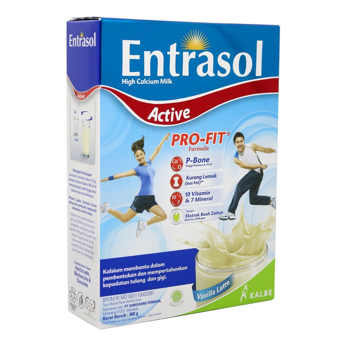 Entrasol Milk Active Vanilla 360g