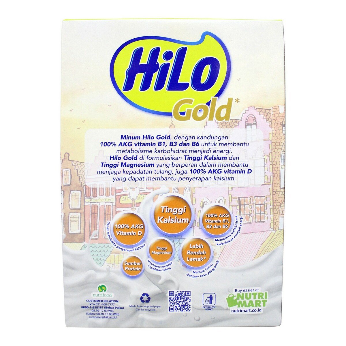 Hilo Gold Milk Plain 750g