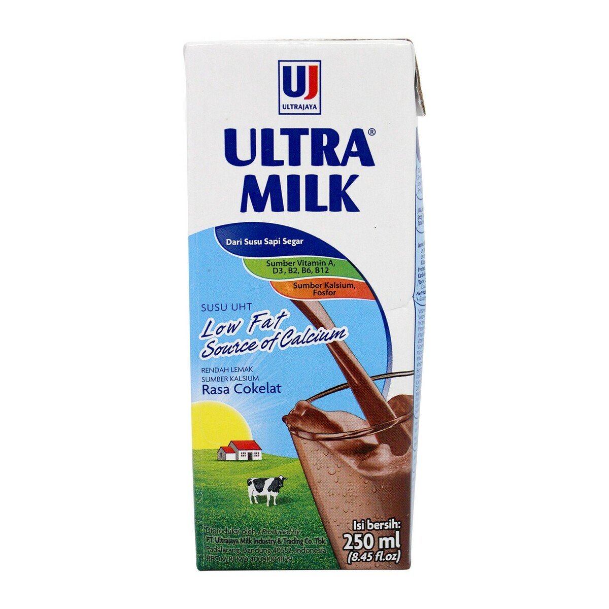 Ultra Susu UHT Rendah Lemak Cokelat 250ml
