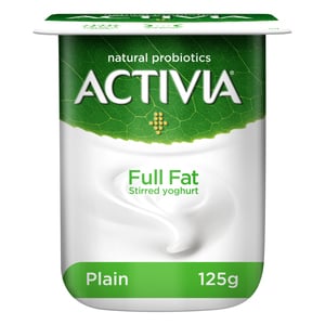Activia Stirred Yoghurt Full Fat Plain 125g