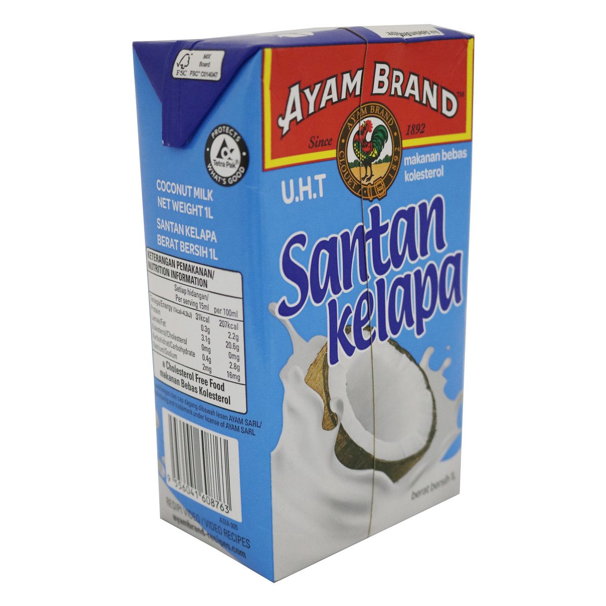 Ayam Brand Coconut Milk 1Litre