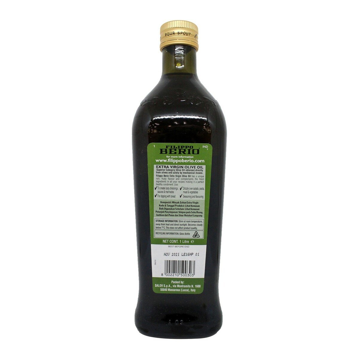 Flippo Berio Extra Virgin Olive Oil 1Litre