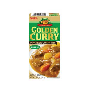 S&B Golden Curry Sauce Mix Med Hot 92g