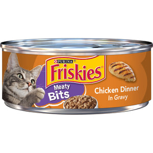 Purina Friskies Gravy Wet Cat Food, Meaty Bits Chicken Dinner 156g