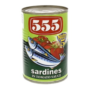 555 Nutri-5 Sardines In Tomato Sauce 425g