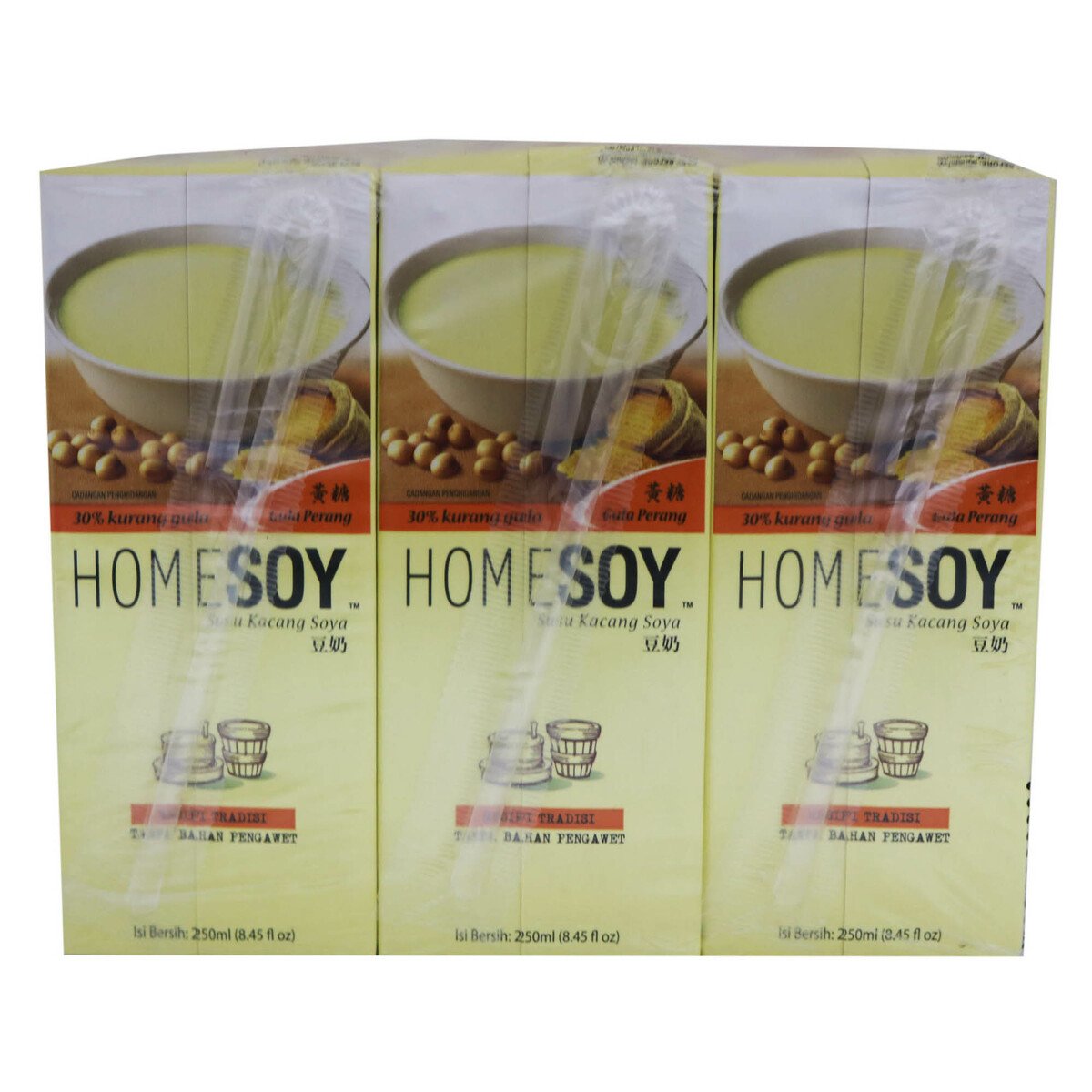 Homesoy Brown Sugar Soya Milk 6 x 250ml