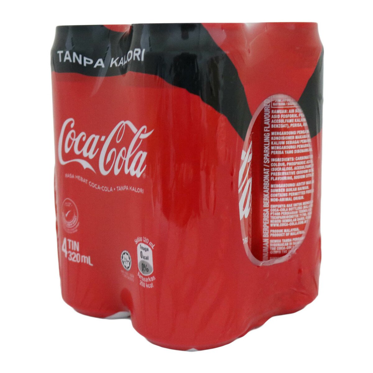 Coca Cola No Calories 320ml 4pcs