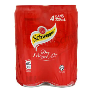 Schweppes Ginger Ale 4 x 320ml