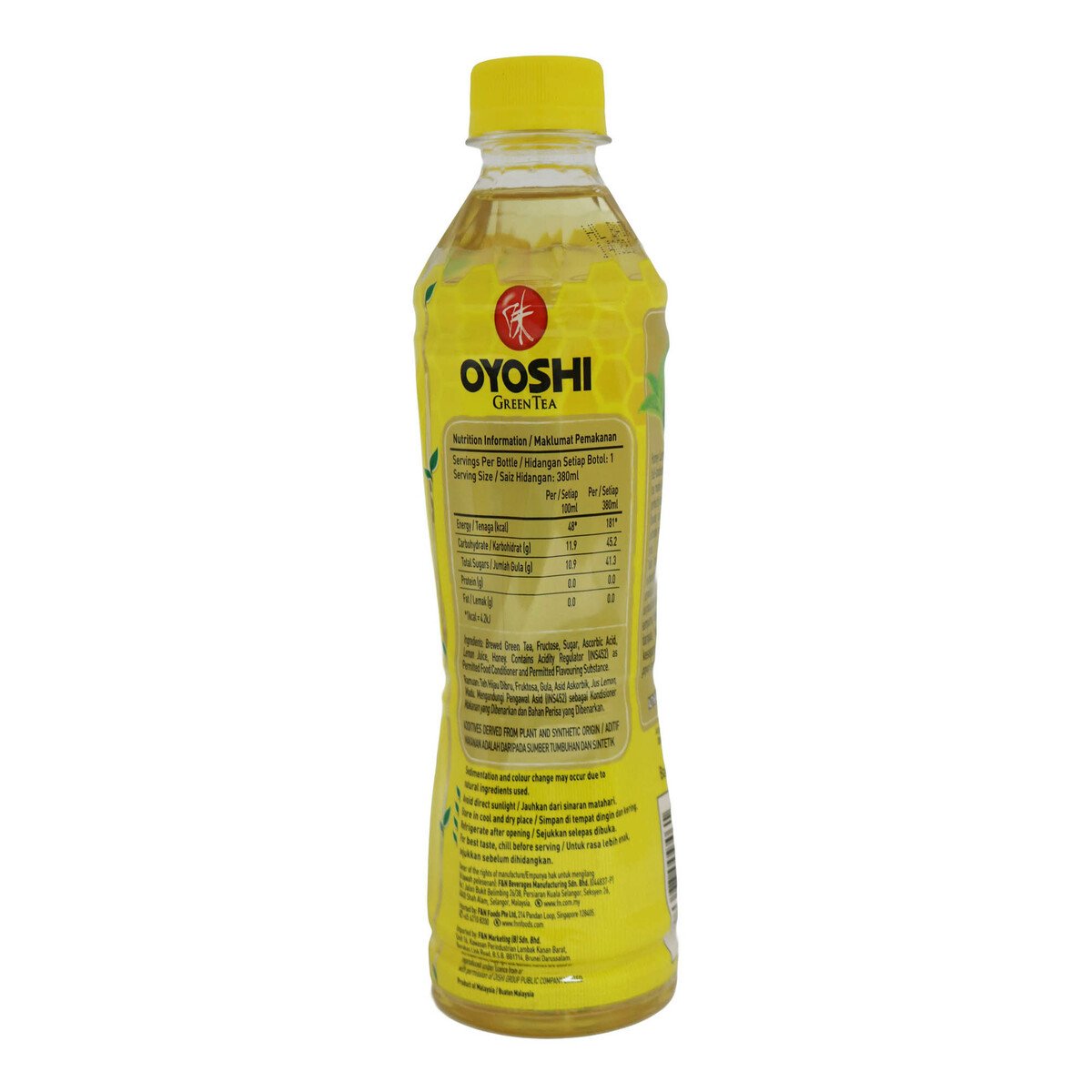 Oyoshi Green Tea Honey Lemon Pet 380ml