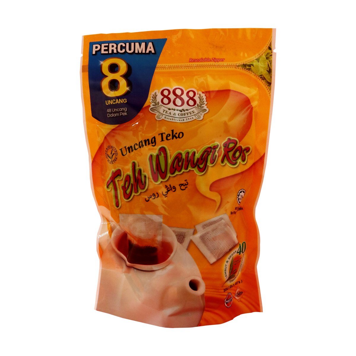 888 Tea Bag Wangi Rose 40 x 2g