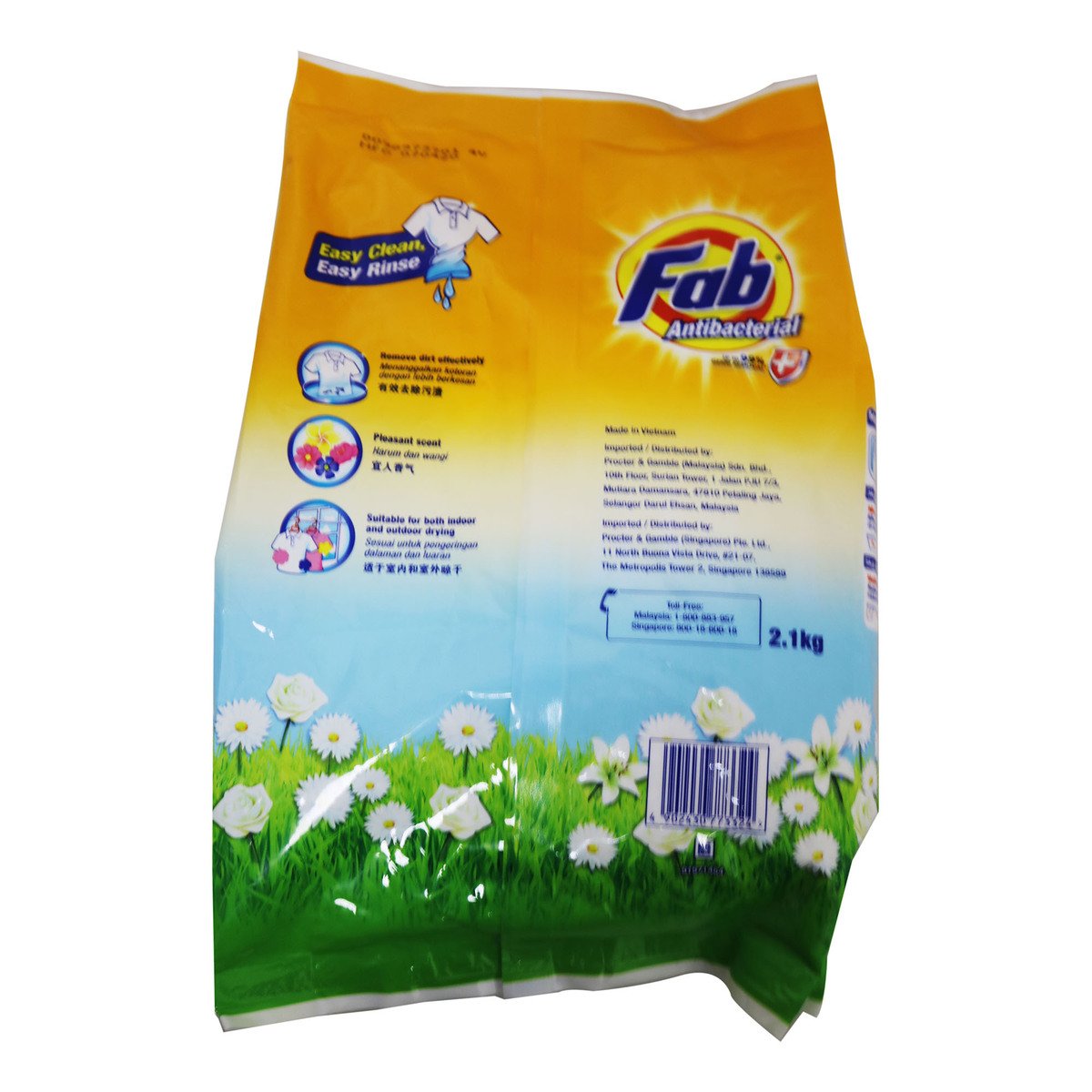 P&G Fab Washing Powder Antibacterial 1.9kg