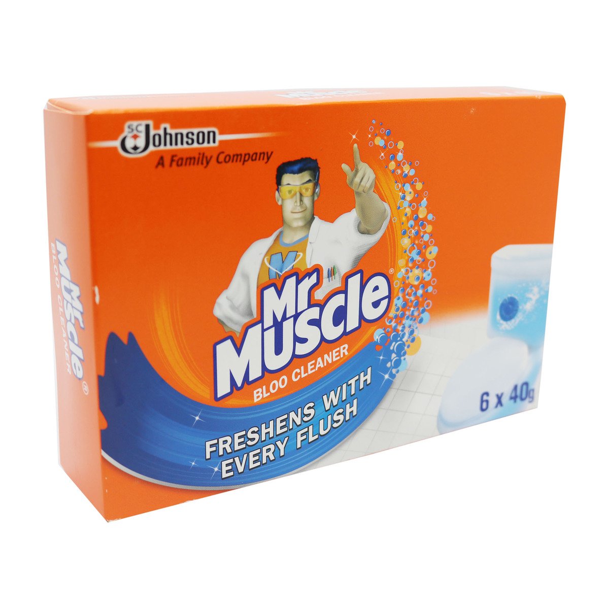 Mr Muscle Bowl Toilet Bloo Cleaner 6 x 40g