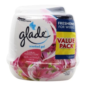 Glade Scented Gel Floral Perfection 2 x 180g
