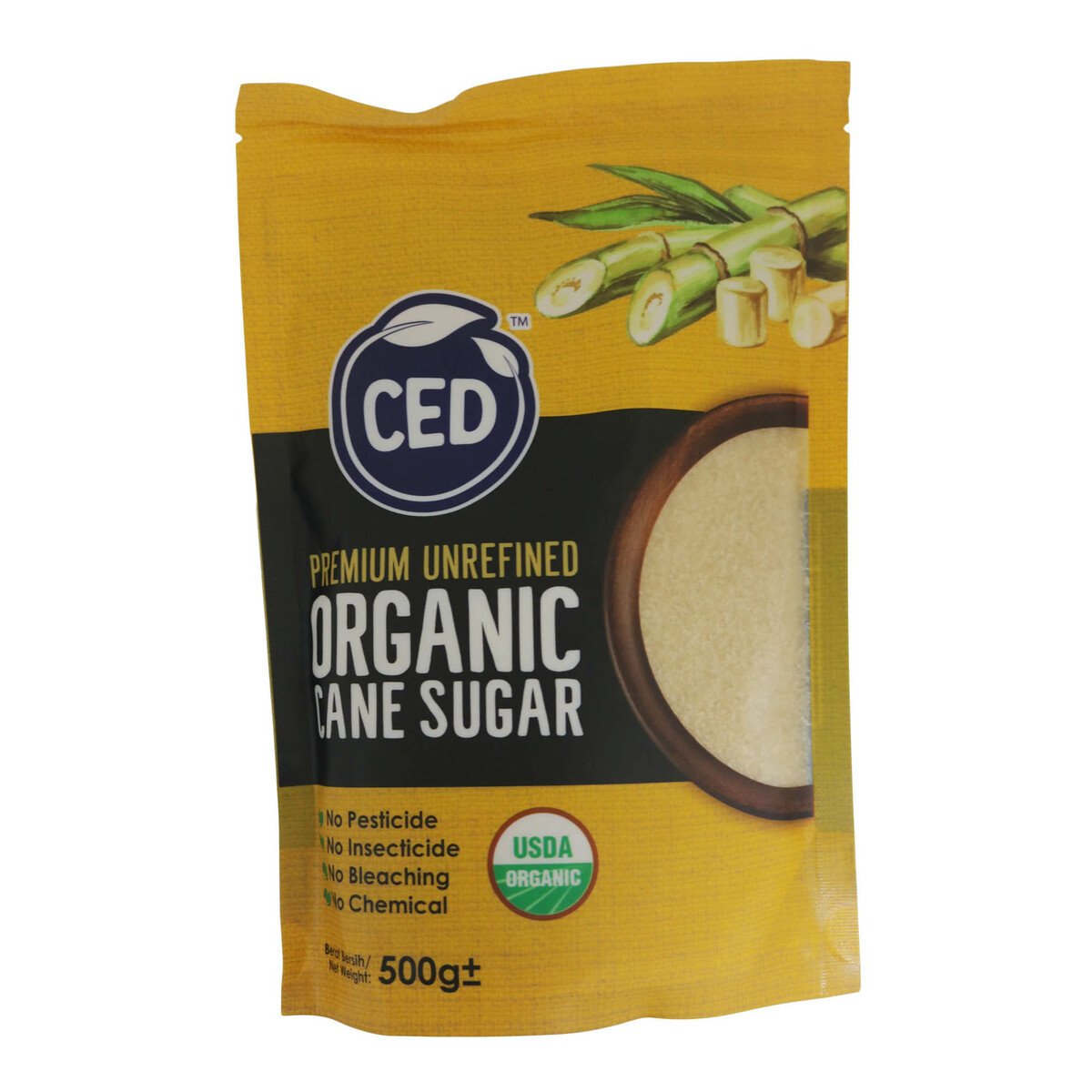 Ced Organic White Sugar 500g